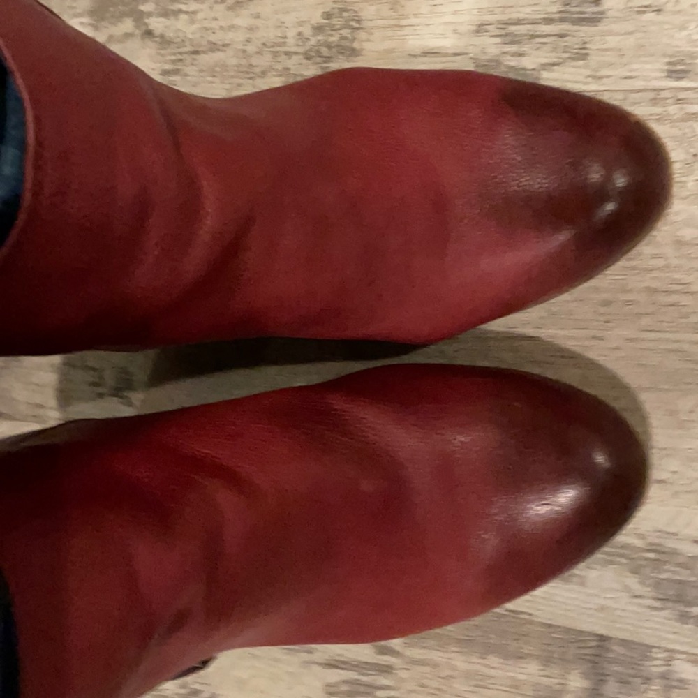 Cute little red booties